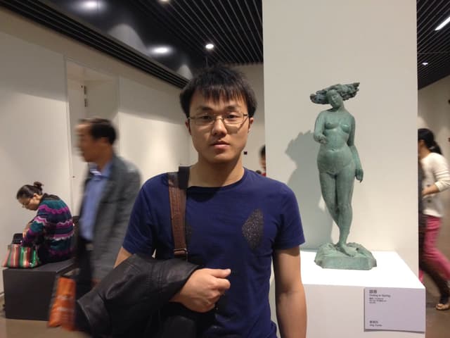 I took my high school classmates to see exhibition in Shanghai