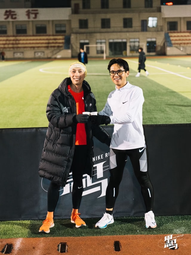 Met my ex-coworker at the nike running club