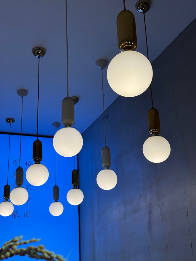 The lights I captured in a restaurant 